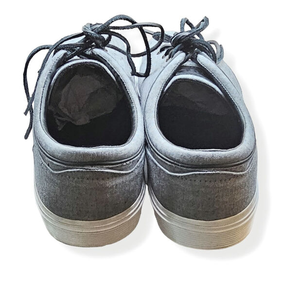 Polo Ralph Lauren Faxon Men Size 13 Boat Shoes Low Canvas Gray Sneakers Preppy - Picture 6 of 9